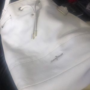 White leather Cole Haan purse
